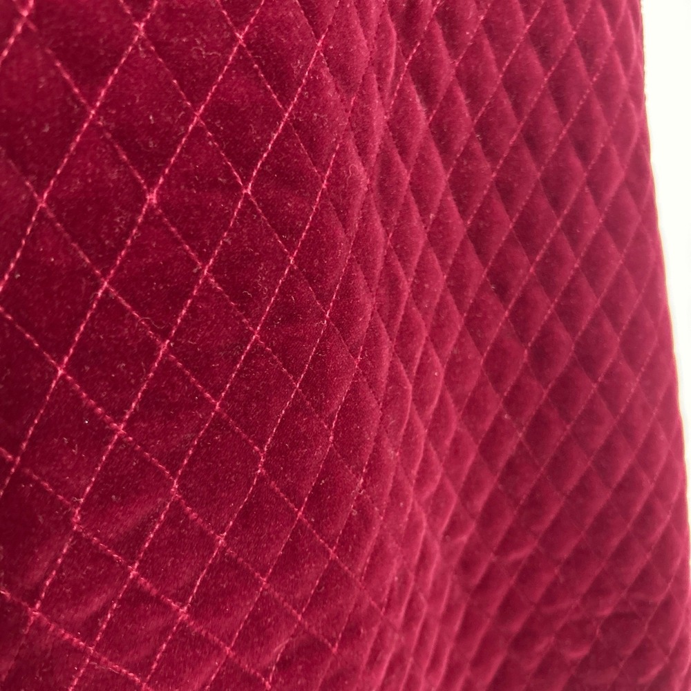 Rafaella Quilted Velvet Vest Burgundy Button Front Vintage 90s Fall Preppy 8 - Picture 8 of 10